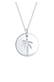 Kette Palme Tropical Flair 925 Sterling Silber Silber