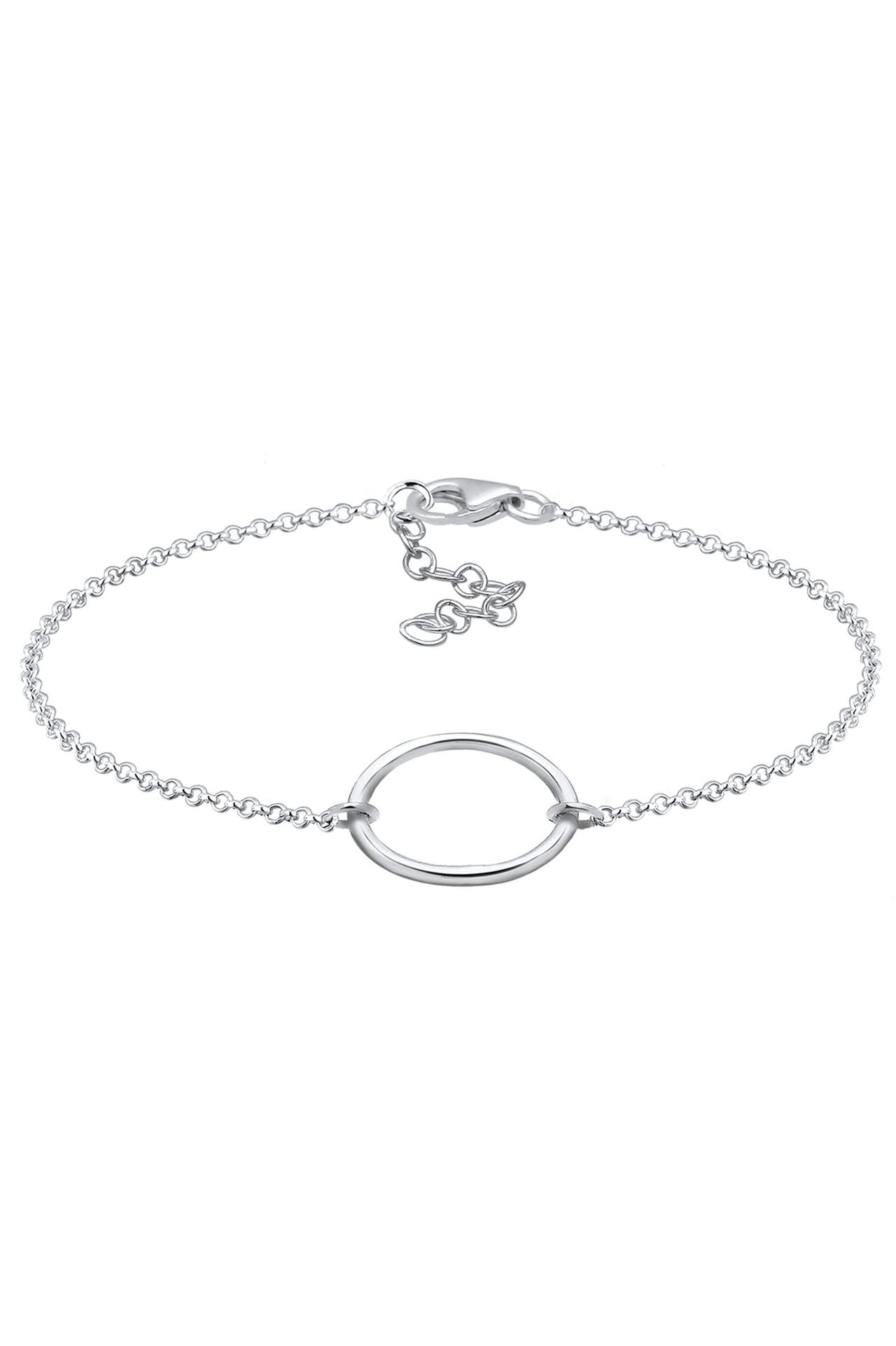 ELLI Armband Kreis Schlicht 925 Silber Silber, Bild 1