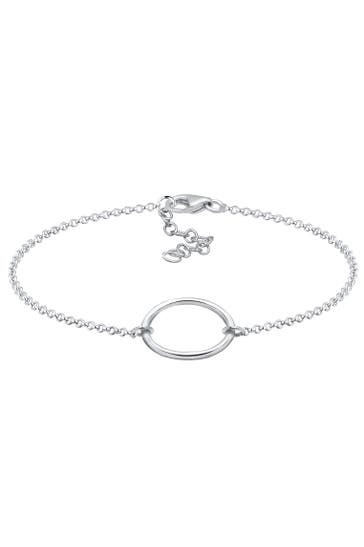 ELLI Armband Kreis Schlicht 925 Silber Silber