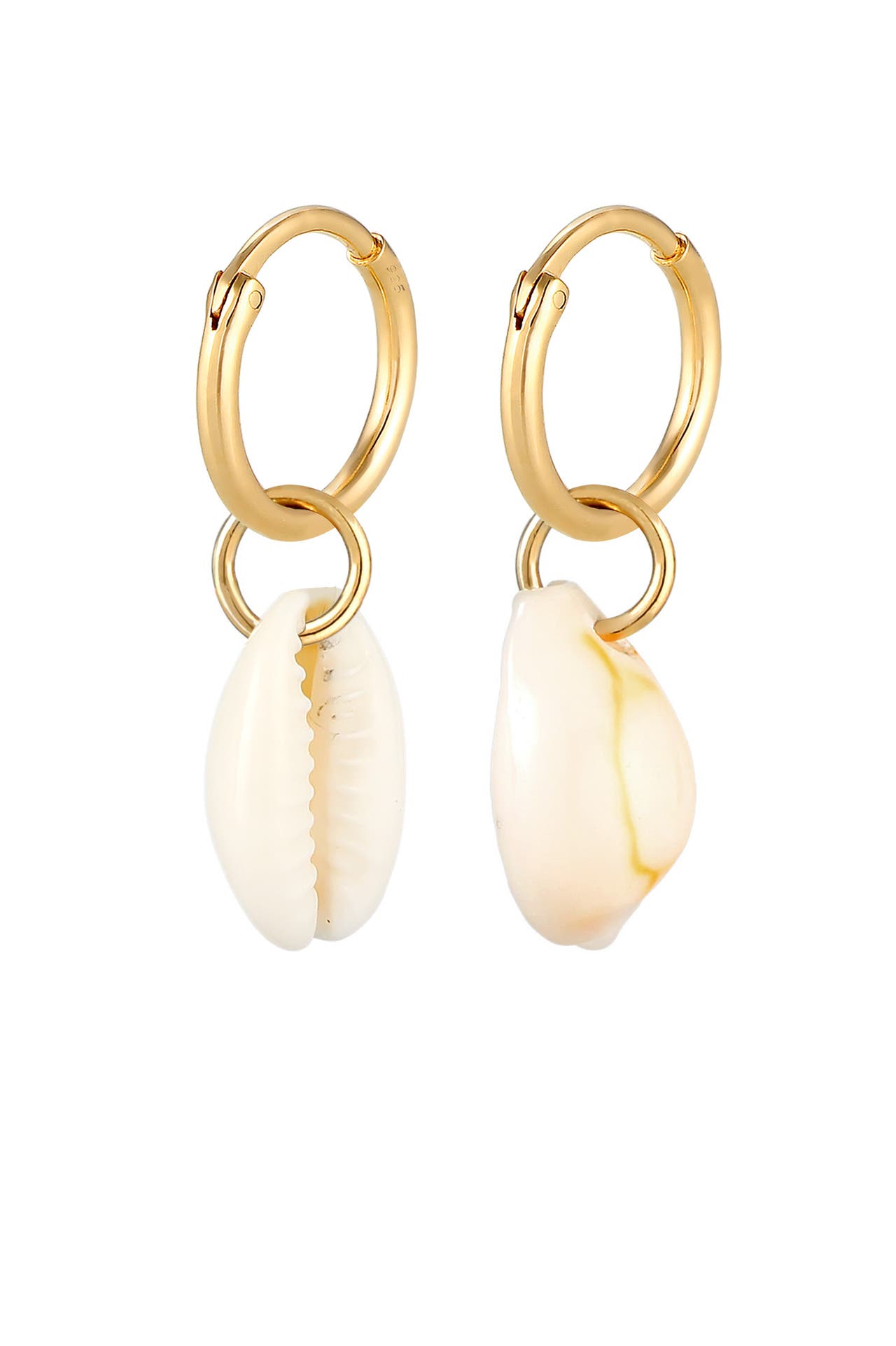 ELLI Ohrringe Creole Kauri Muschel Gold, Bild 1