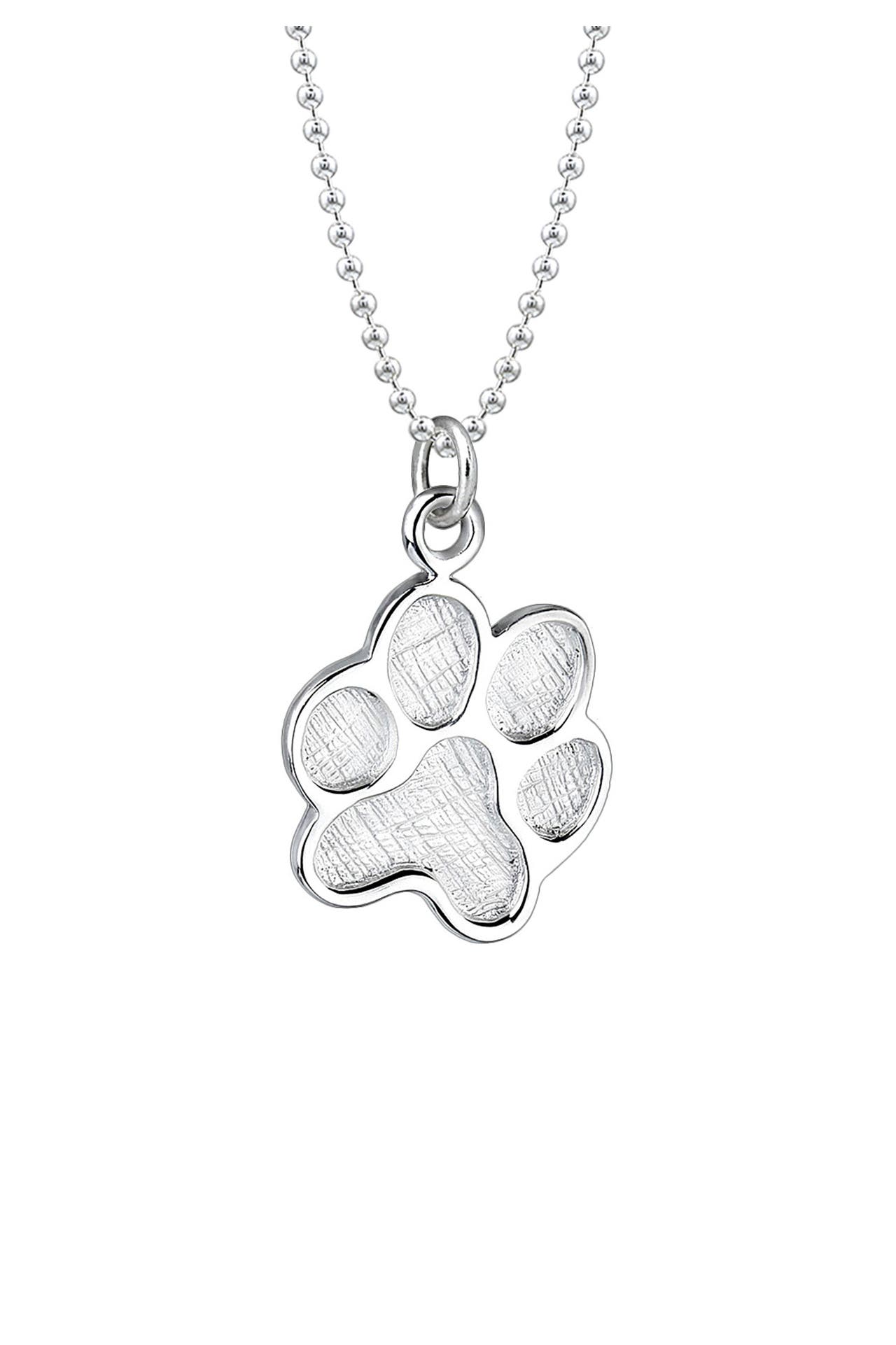 ELLI Kette Pfote 925 Sterling Silber Silber, Bild 1
