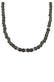 Kette Recycelte Glas Olive Perlen Beads 925 Silber Schwarz
