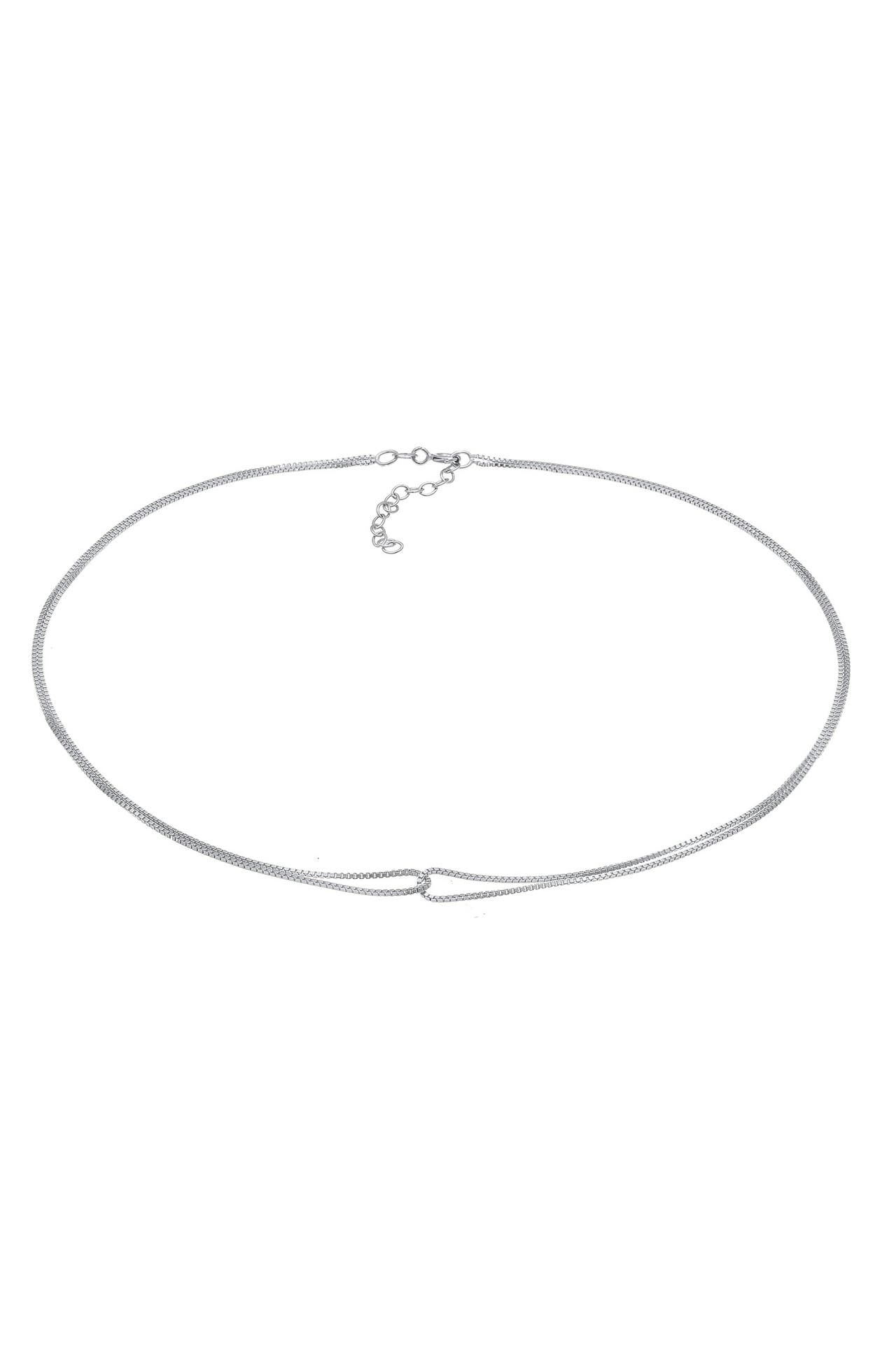 ELLI Kette Choker Verschlungen Venezianer 925 Silber Silber, Bild 1