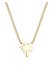 Kette Palme Strand Sommer 925 Sterling Silber vergoldet Gold