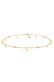 Kette Choker Weiß 925 Sterling Silber, mit Kristallen von Swarovski® Gold