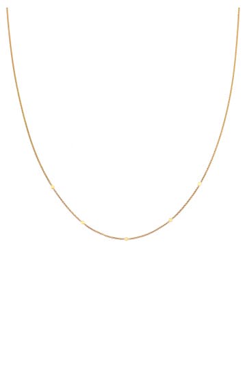 ELLI PREMIUM Kette Plättchen Kreis Rund Coin Boho 375 Gelbgold Gold