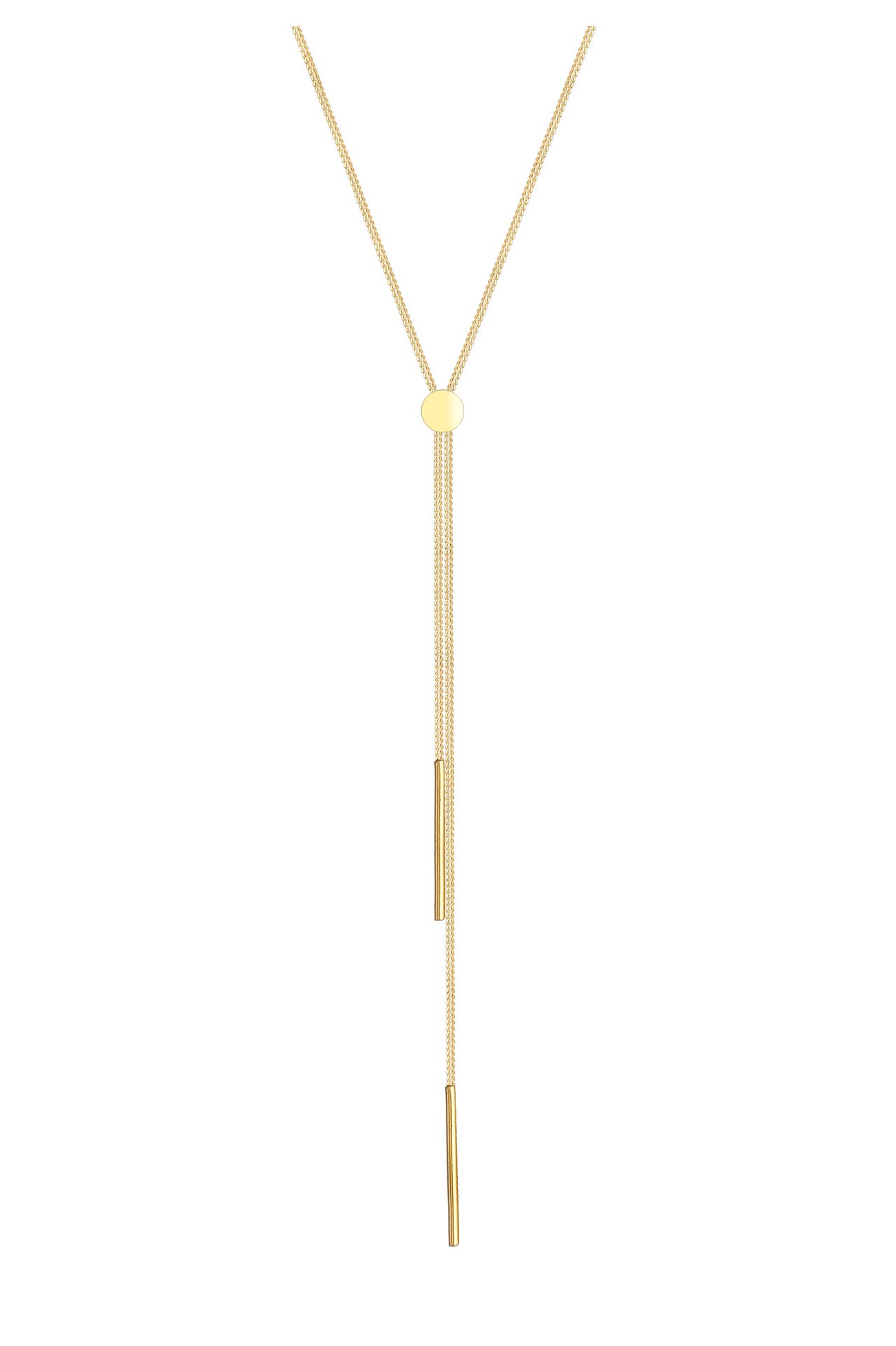 ELLI Kette Y-Kette Stab Minimal 925 Silber Gold, Bild 1