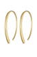Ohrringe Creole Offen Geo Basic Trend Plain 375 Gelbgold Gold