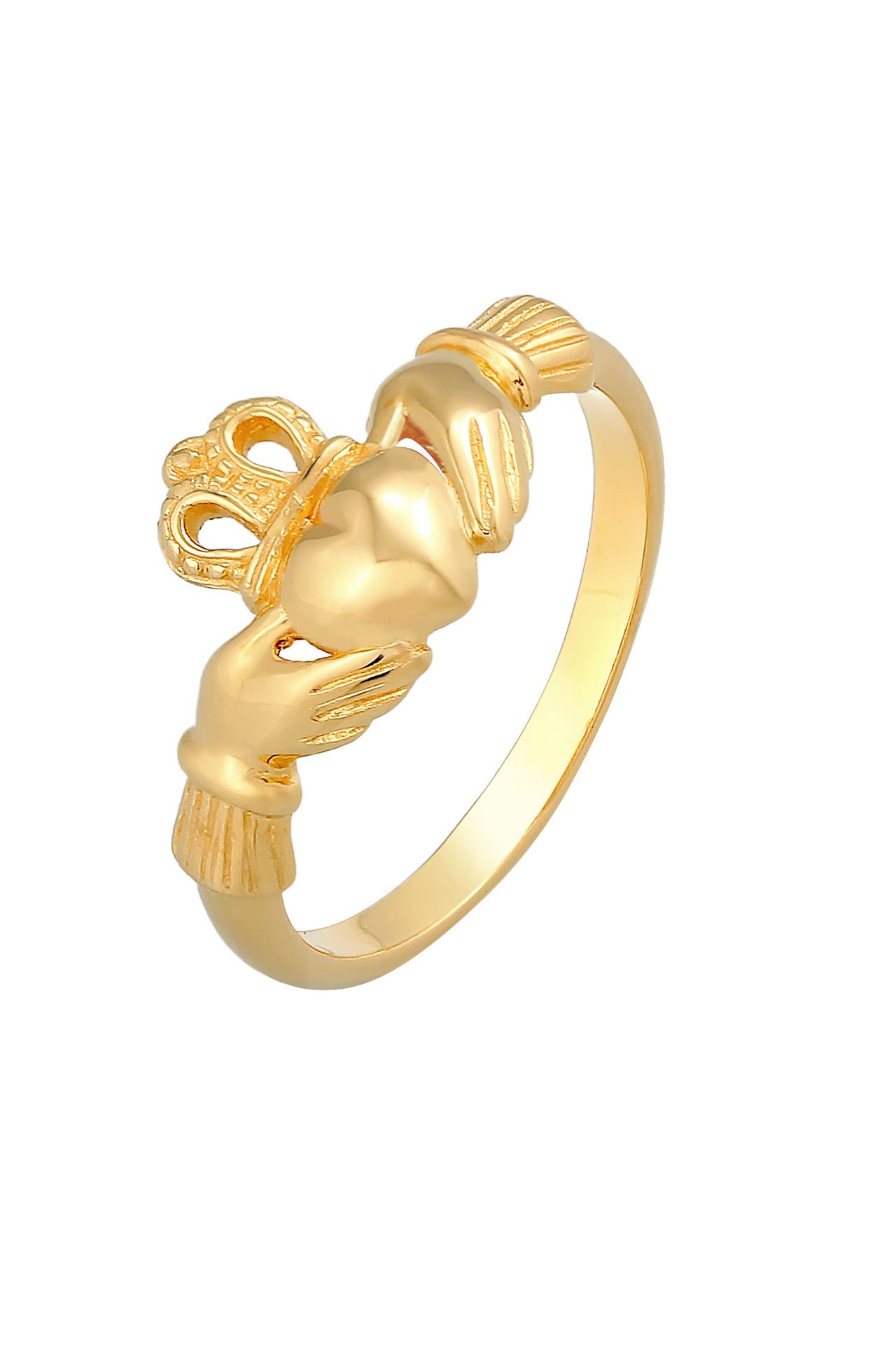 ELLI Ring Claddagh Herz Krone Königlich 925 Silber Gold, Bild 1