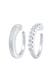 Ohrringe Single Earcuff Basic Zirkonia 2er Set 925 Silber Silber