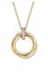 Kette Kreis Trio Diamant (0.025 ct.) 925 Silber Gold