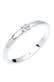 Ring Diamant Weiß Brillantschliff (0.03 ct) 925 Sterling Silber Weiß