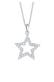 Kette Stern Astro 925 Silber, mit Kristallen von Swarovski® Weiß