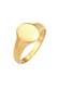 Ring Basic Siegelring Matt 925 Silber Gold
