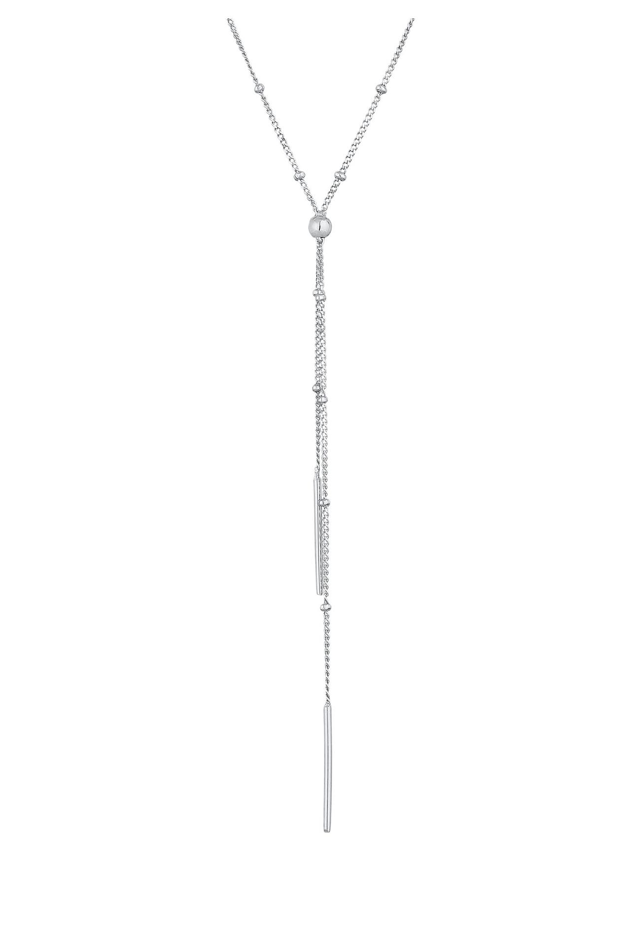 ELLI Kette Y-Kette Kugel Stab Minimal 925 Silber Silber, Bild 1