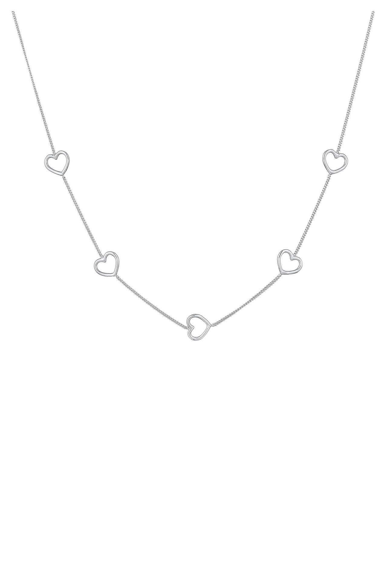 ELLI Kette Herz Liebe Love 925 Silber Silber, Bild 1