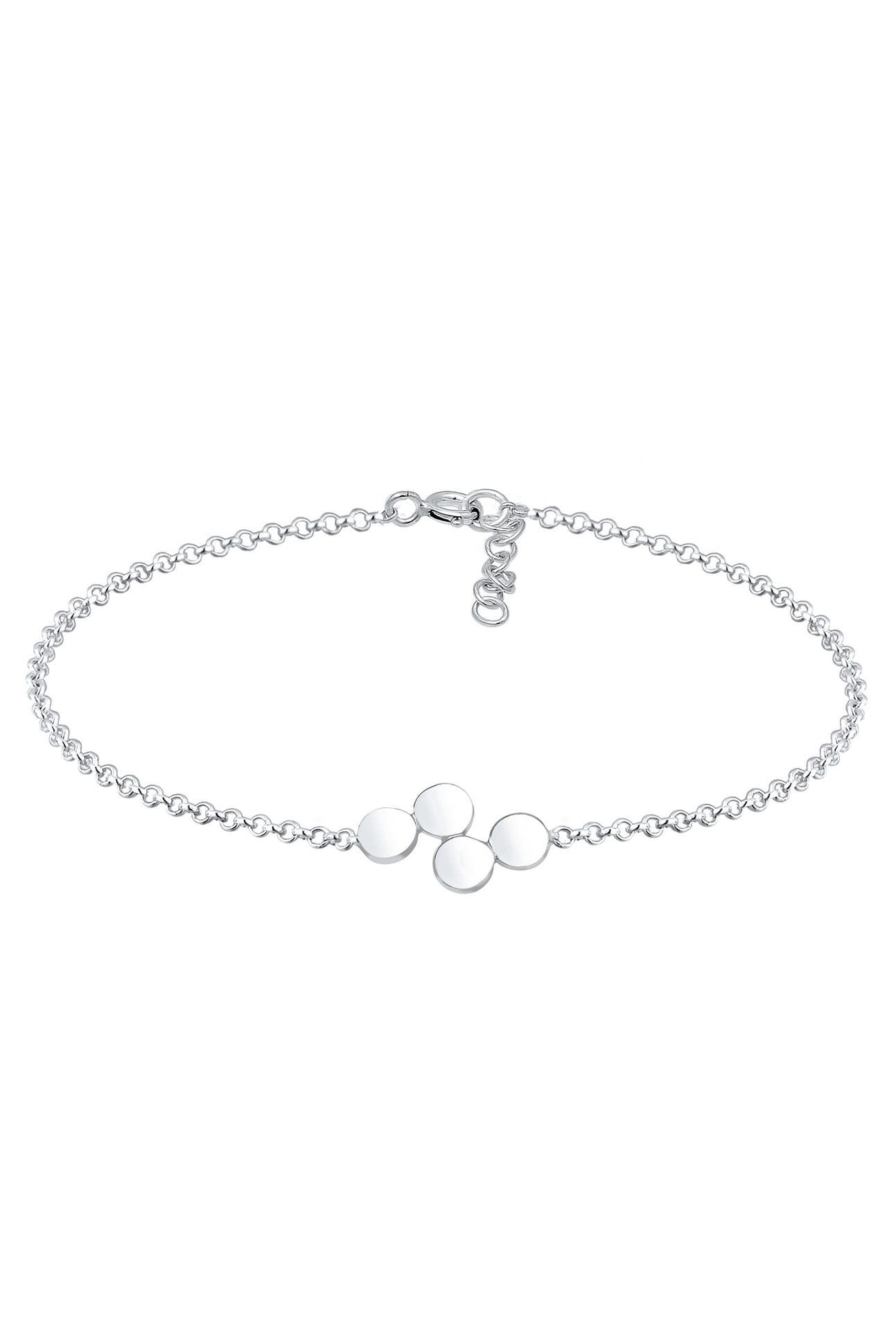 ELLI Armband Plättchen Kreis 925 Sterling Silber Silber, Bild 1