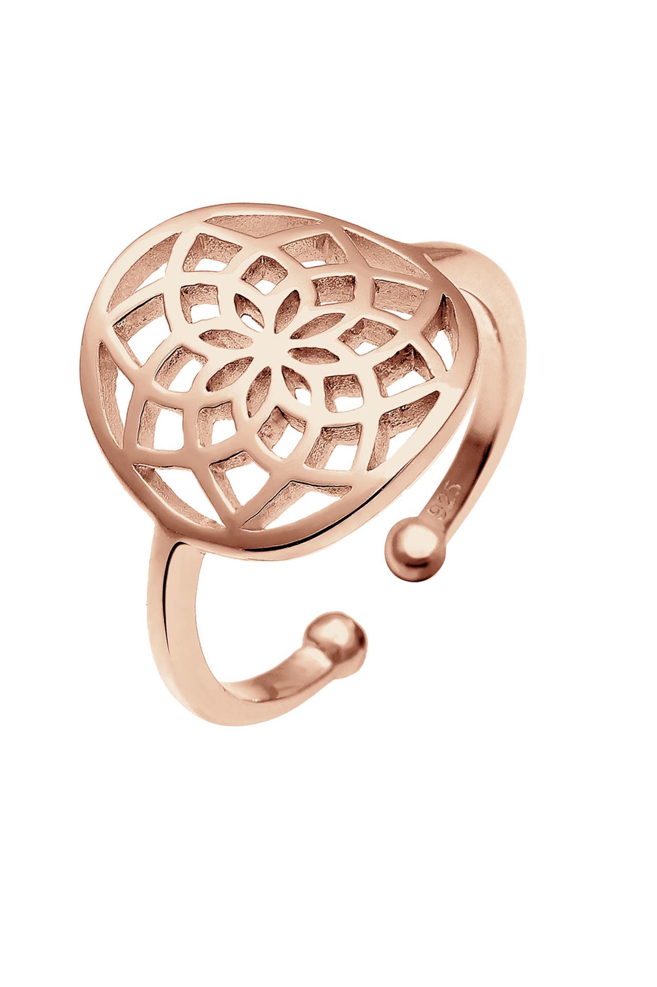 ELLI Ring Traumfänger 925 Sterling Silber Rosegold, Bild 1