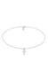Kette Choker Kreuz Gedreht Modern 925 Silber Silber