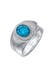 Ring Herrren Siegelring Türkiser Howlith 925 Silber