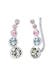 Ohrringe Ohrklemme Earclimber, mit Kristallen von Swarovski® Hellblau
