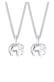 Kette Mutter Kind Elefant 925 Sterling Silver Silber