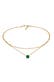 Kette Choker Layer Achat Kugelkette 925 Silber Gold