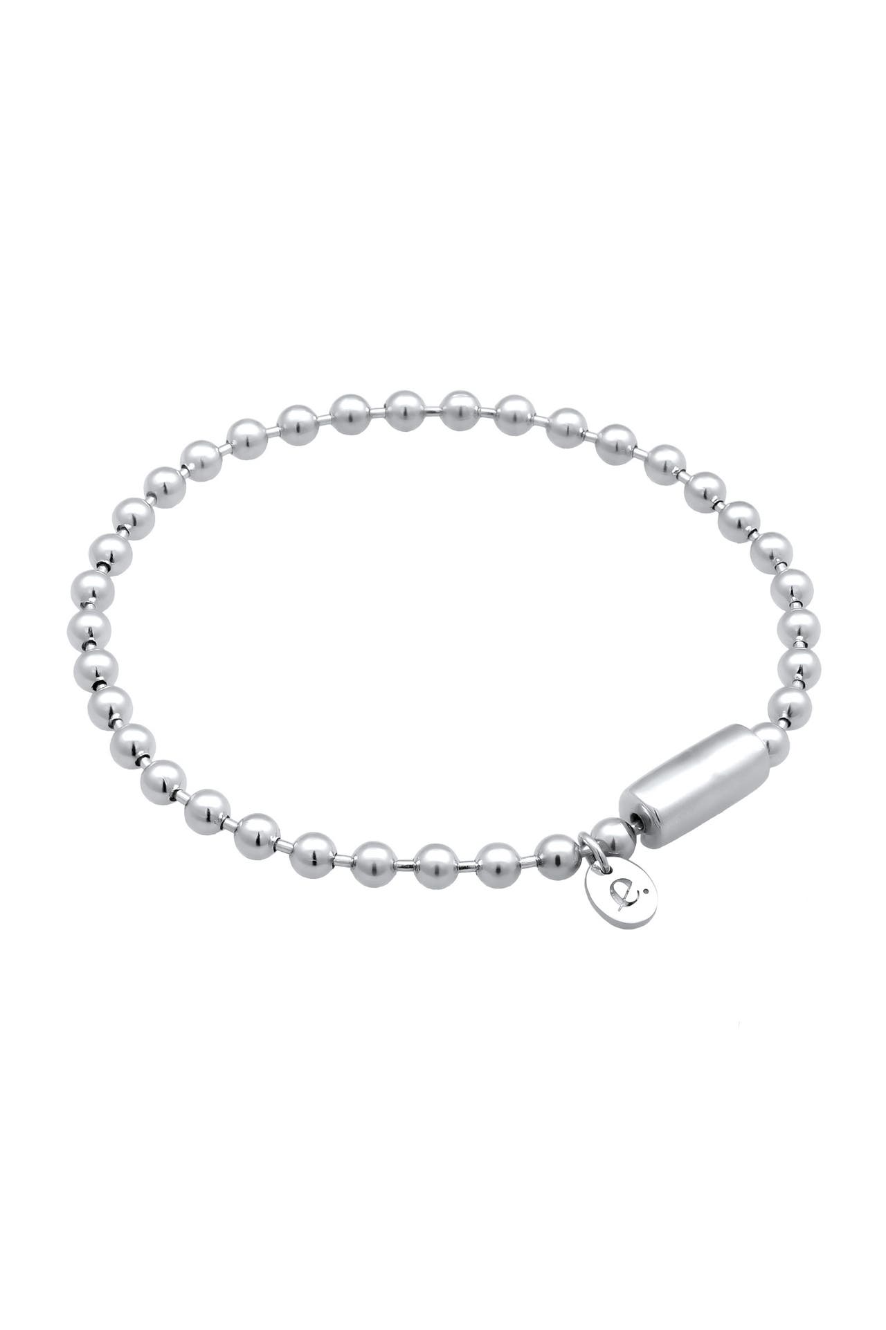 ELLI PREMIUM Armband Kugelkette 925 Sterling Silber Rhodiniert Silber, Bild 1