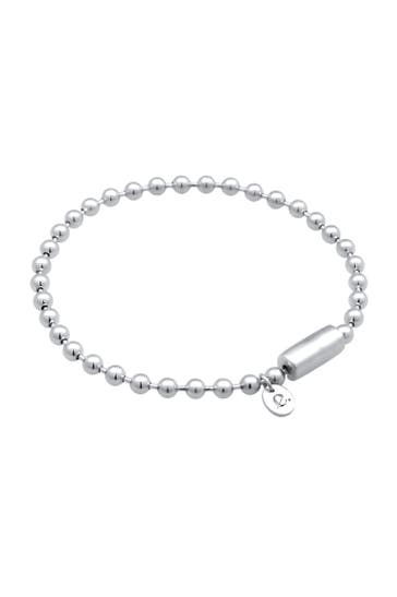 ELLI PREMIUM Armband Kugelkette 925 Sterling Silber Rhodiniert Silber