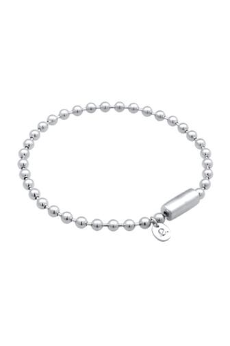ELLI PREMIUM Armband Kugelkette 925 Sterling Silber Rhodiniert Silber