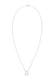 Kette Hand der Fatima Hamsa Hand Kristalle 925 Silber Weiß