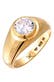 Ring Zirkonia Weiß 925 Sterling Silber Gold