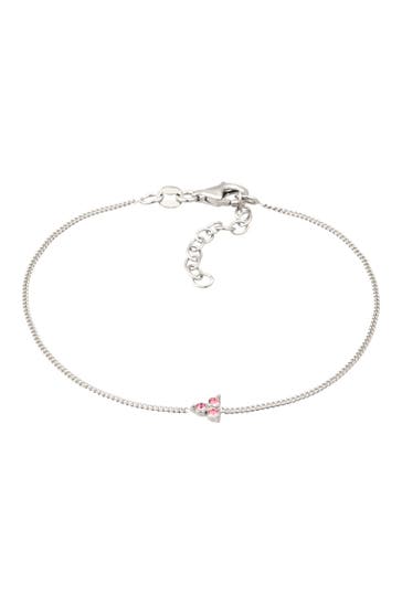 ELLI Armband Rose Dreieck 925 Sterling Silber, mit Kristallen von Swarovski® Silber