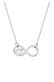 Kette Infinity Unendlichkeit Herz 925 Sterling Silber Silber