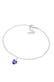 Armband Herz Kristalle 925 Sterling Silber Violett