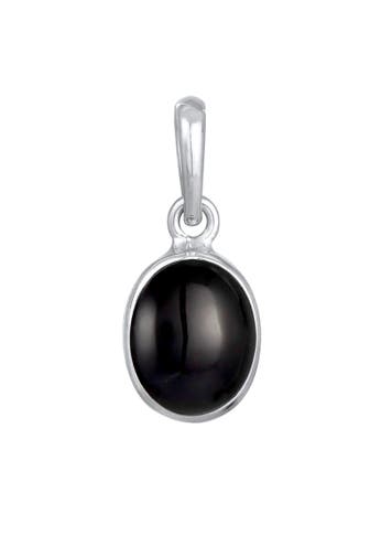 ELLI Anhänger Onyx Anhänger Klassisch 925 Silber