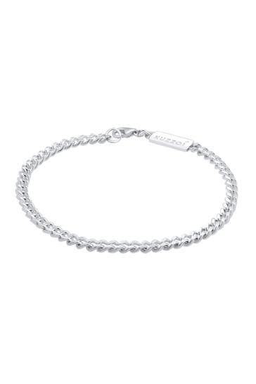 KUZZOI Armband Basic Herren Panzerkette 925 Silber