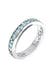 Ring Memoire 925 Silber, mit Kristallen von Swarovski® Hellblau