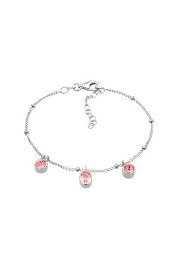 ELLI Armband Rosa 925 Sterling Silber, mit Kristallen von Swarovski® Silber