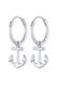 Ohrringe Creolen Anker Maritim 925 Silber Silber