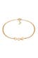 Fusskettchen Herz Unendlichkeit Infinity 925 Silber Gold