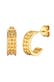 Ohrringe Creolen Stecker Modern 375 Gelbgold Gold