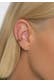 Ohrringe Earcuff Ohrklemme Welle 925er Silber Rosegold