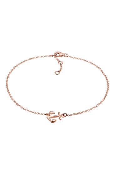 ELLI Fußschmuck Anker Symbol Maritim 925 Silber