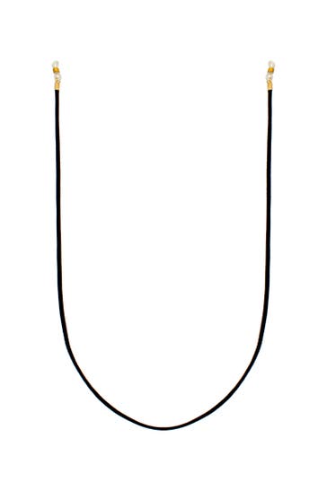 ELLI Kette Brillen-Kette Synthetisches Leder 925 Silber Gold