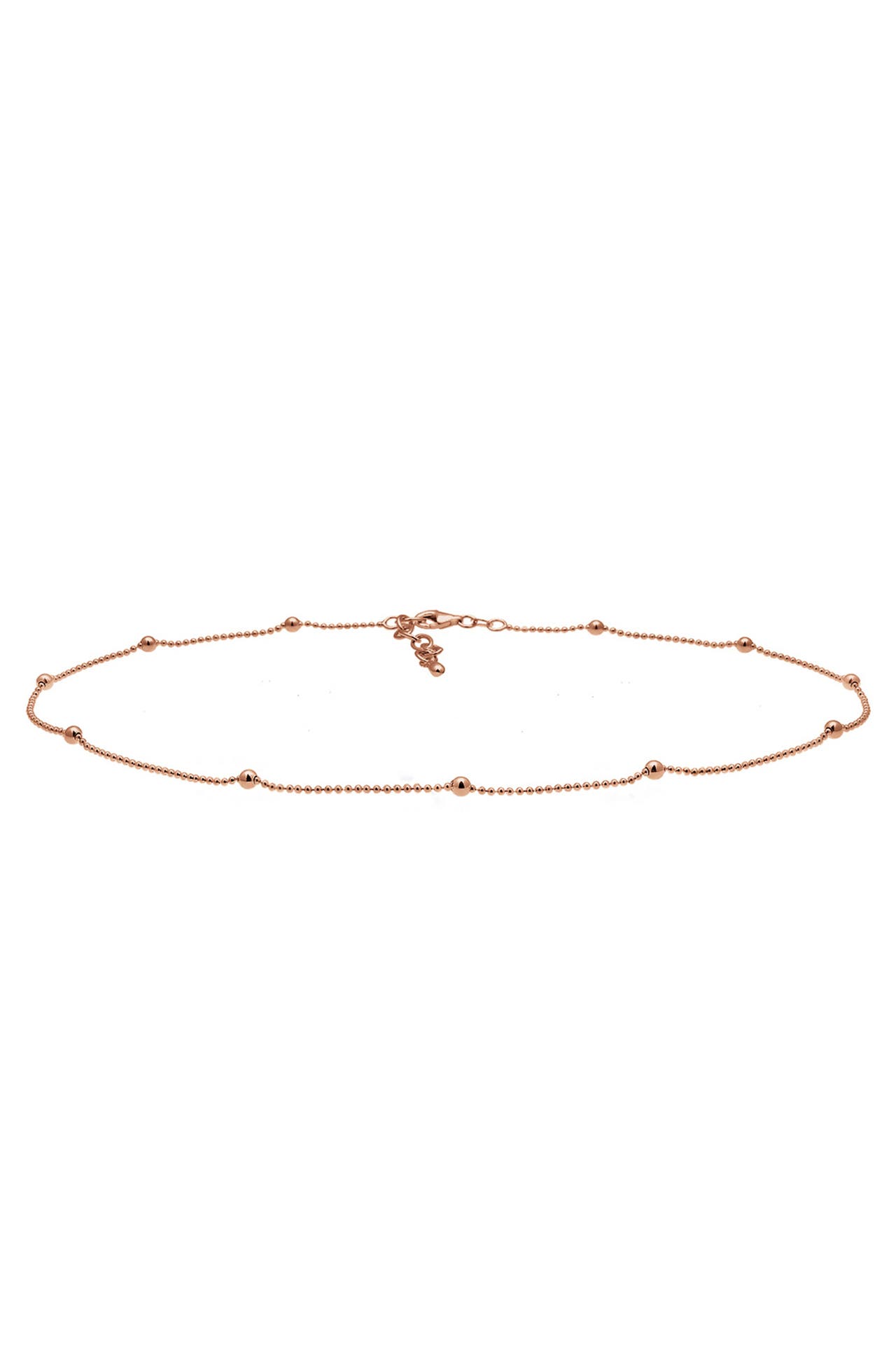 ELLI Kette Choker Kugelkette ohne Anhänger 925 Silber Rosegold, Bild 1
