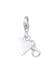 Charm Herz Infinity Symbol Anhänger Basic 925er Silber
