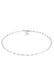 Kette Choker Plättchen Design Stern Look 925 Silber Silber