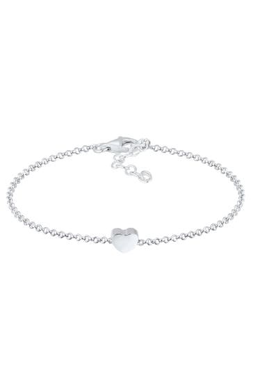 ELLI Armband Armkette Herz Love Basic 925 Silber Silber