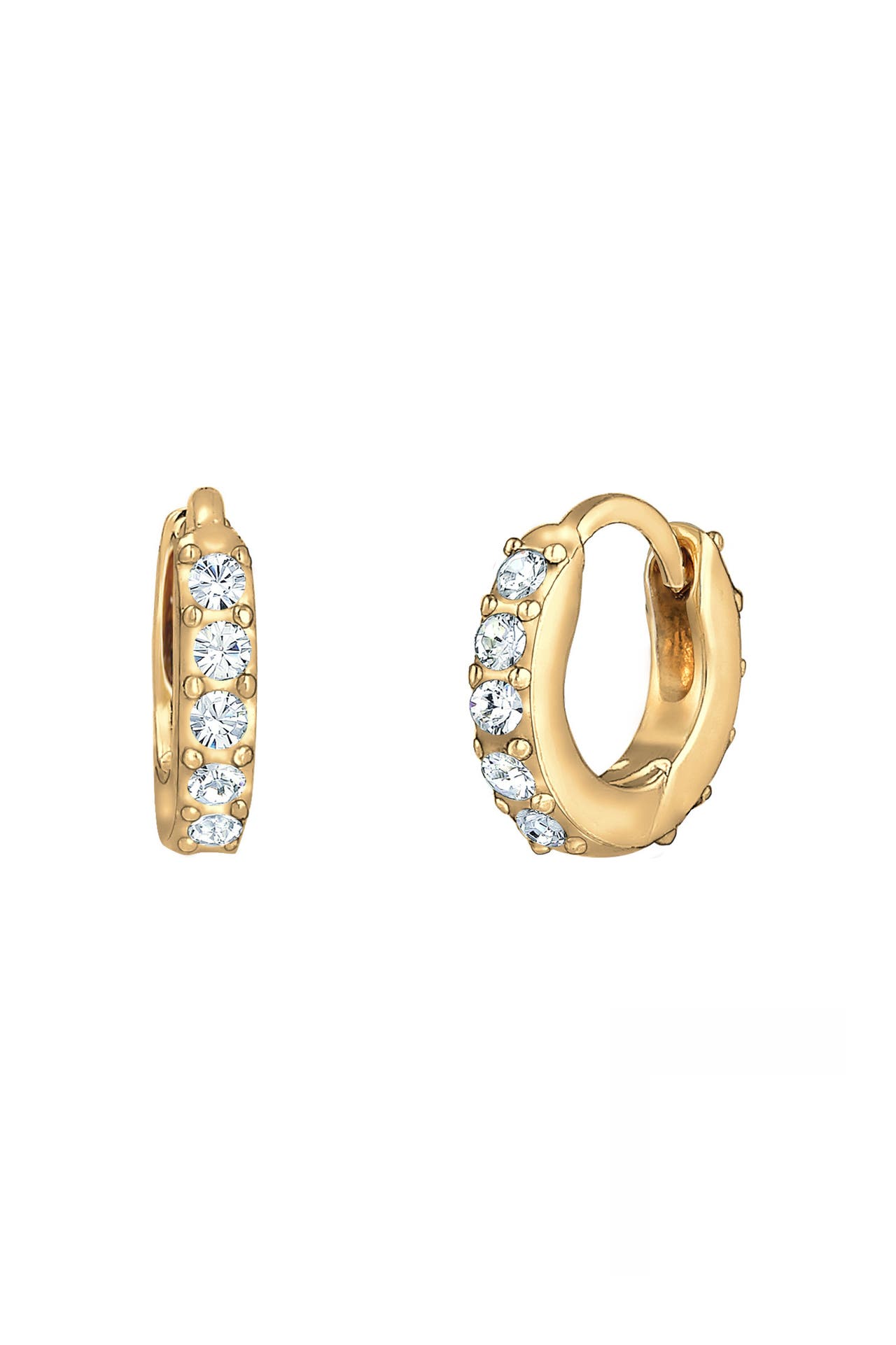 ELLI Ohrringe Creolen Minimal Gold, Bild 1